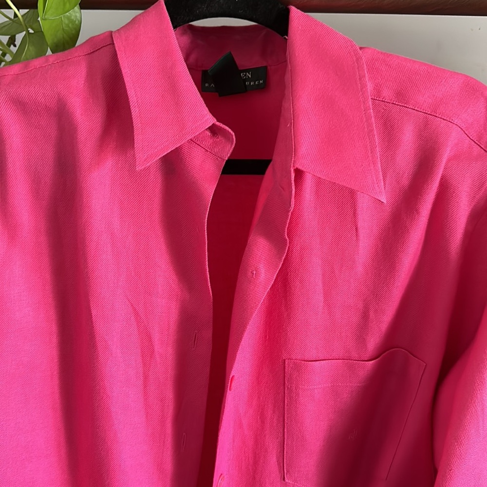 Lauren Ralph Lauren Pink Women's Top - Picture 3 of 6